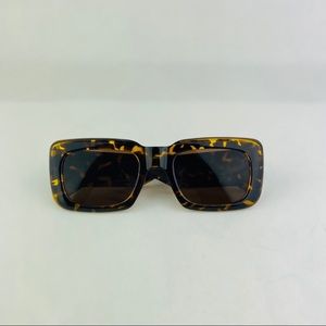 Awesome rectangular cheetah frame and brown lens